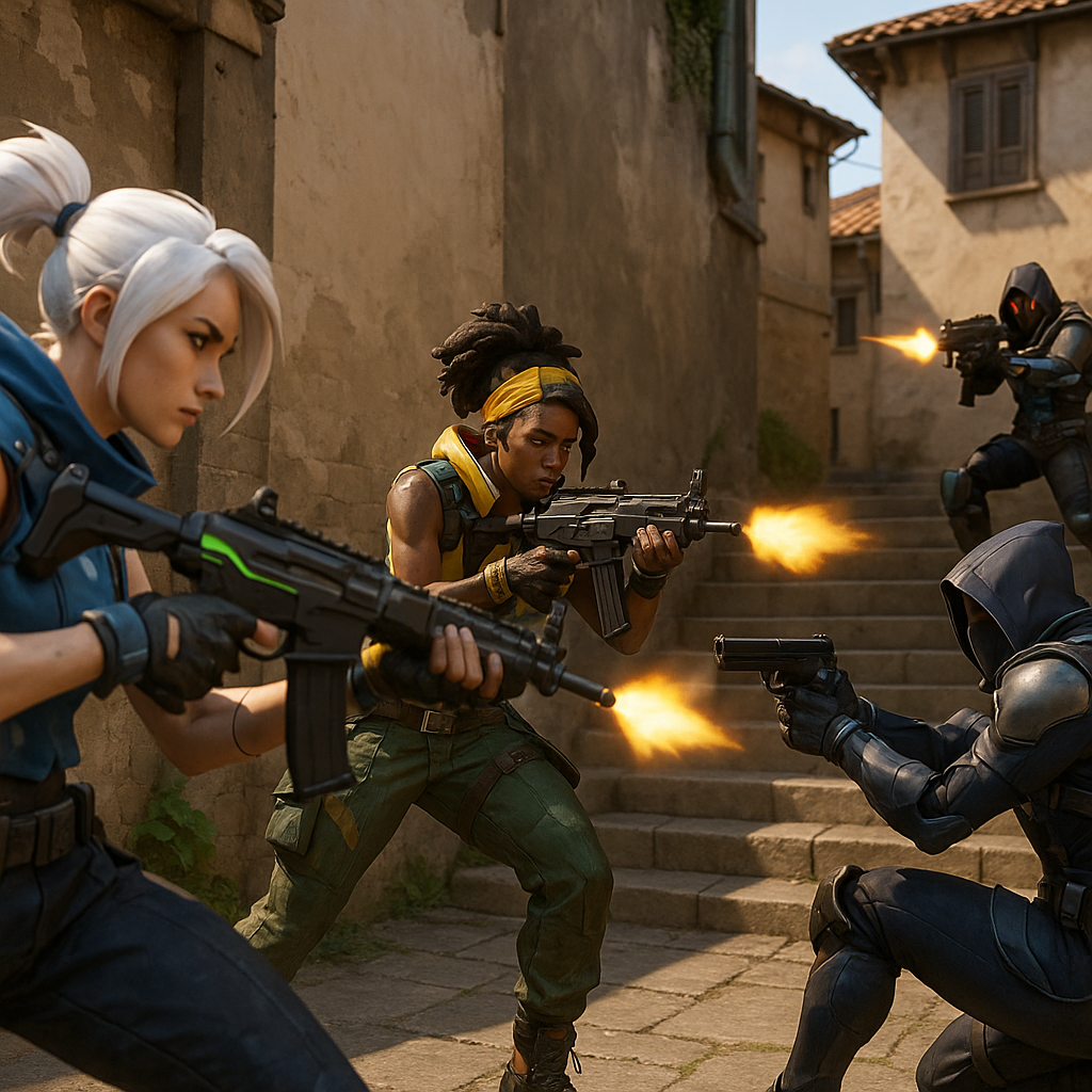 Valorant game characters agents combat action