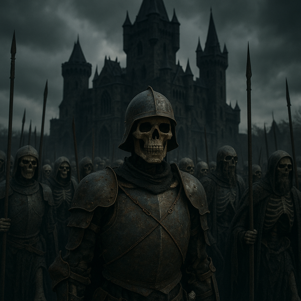 necropolis castle dark fantasy undead army